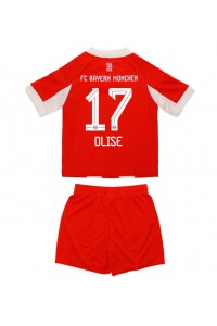 Bayern Munich Michael Olise #17 Jalkapallovaatteet Lasten Kotipeliasu 2025-26 Lyhythihainen (+ Lyhyet housut)